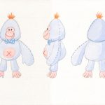concept art d'un gorille funambule en peluche