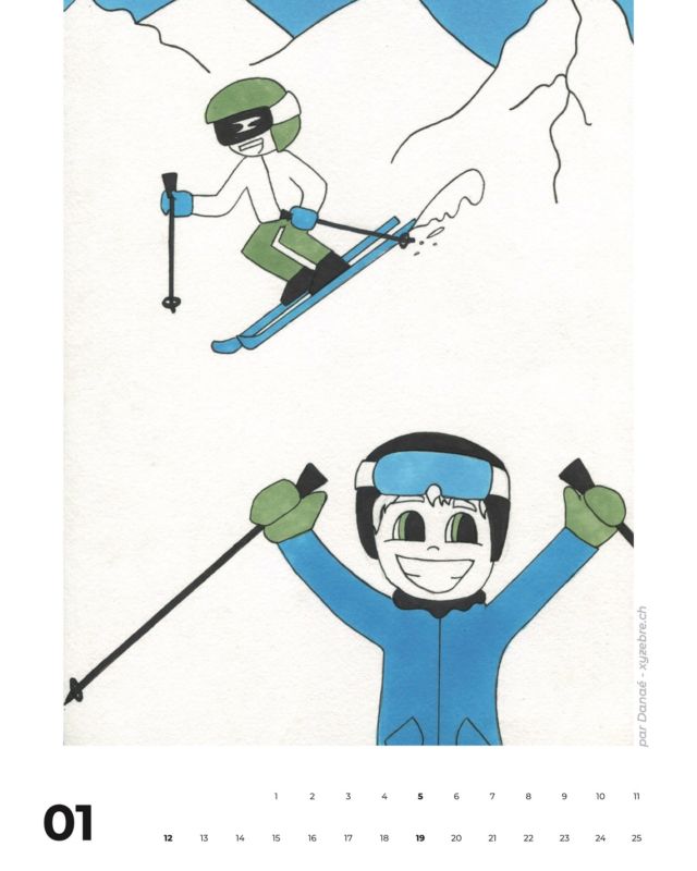 Profitez de chaque mois de l’année 2025 avec le superbe calendrier illustré par Danaé. @dana.rtistic 
Téléchargez-le gratuitement sur notre site (link in bio) et organisez-vous avec style !

#calendrier2025 #calendrier2025illustré #coursdedessingeneve #geneve